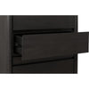 Zanny Tall Dresser Chest with 5 Drawers | Jewelry Tray| Black Acacia Wood