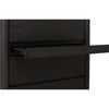 Zanny Tall Dresser Chest with 5 Drawers | Jewelry Tray| Black Acacia Wood