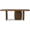 Zanny Rectangular Dining Table | Dual Pedestal Base | Impala Acacia Wood 84"