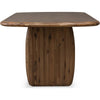 Zanny Rectangular Dining Table | Dual Pedestal Base | Impala Acacia Wood 84"