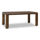 Zanny Rectangular Dining Table | Rounded Legs | Impala Acacia Wood 72"