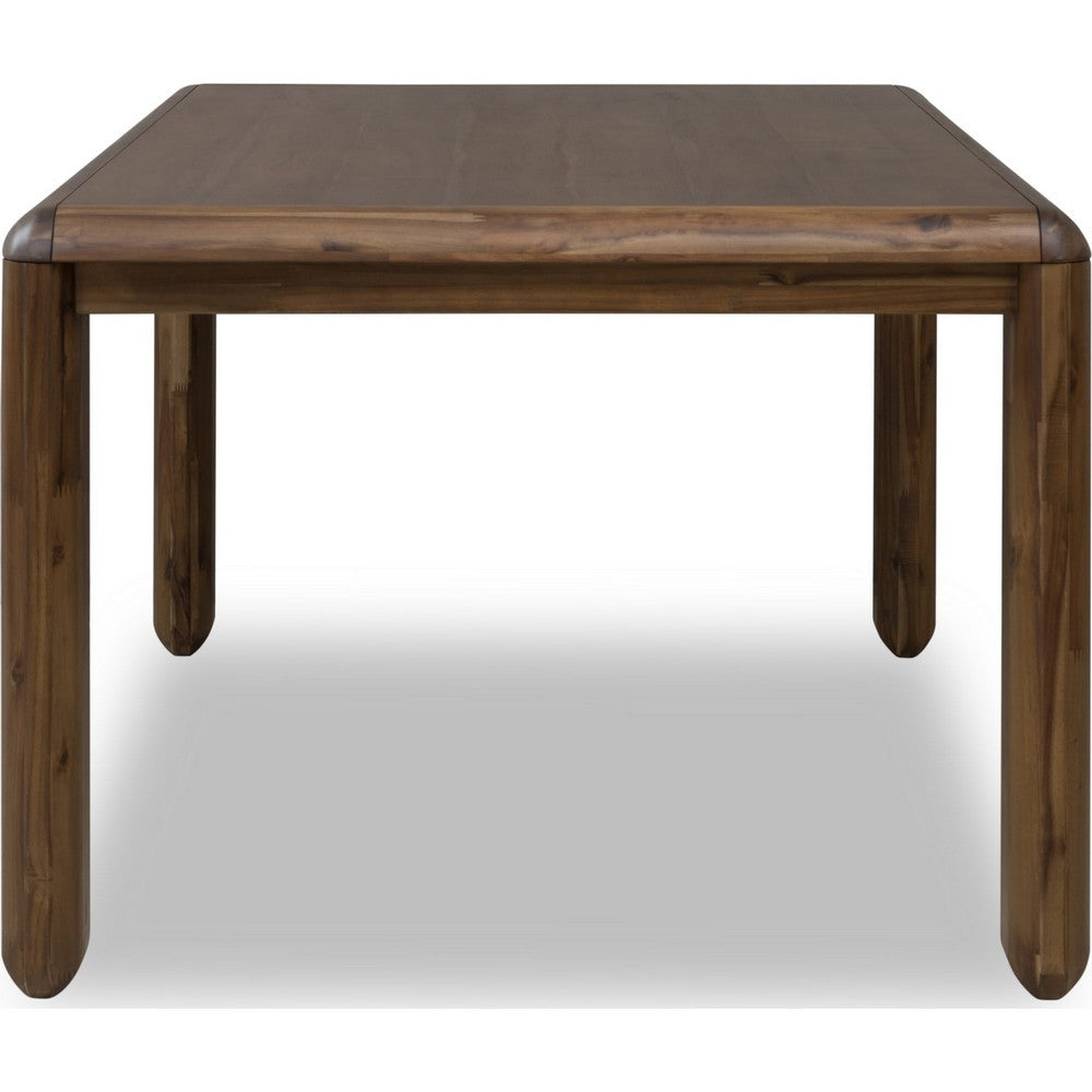 Zanny Rectangular Dining Table | Rounded Legs | Impala Acacia Wood 72"