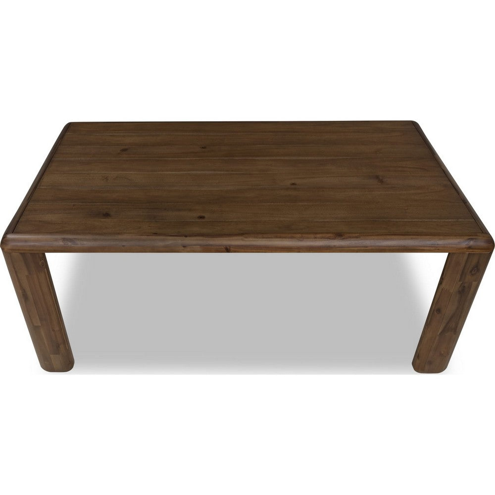 Zanny Rectangular Dining Table | Rounded Legs | Impala Acacia Wood 72"