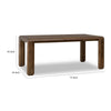 Zanny Rectangular Dining Table | Rounded Legs | Impala Acacia Wood 72"