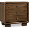 June Nightst& with 3 Drawers | Rounded Frame | Impala Acacia Wood