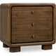 June Nightst& with 3 Drawers | Rounded Frame | Impala Acacia Wood