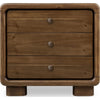 June Nightst& with 3 Drawers | Rounded Frame | Impala Acacia Wood