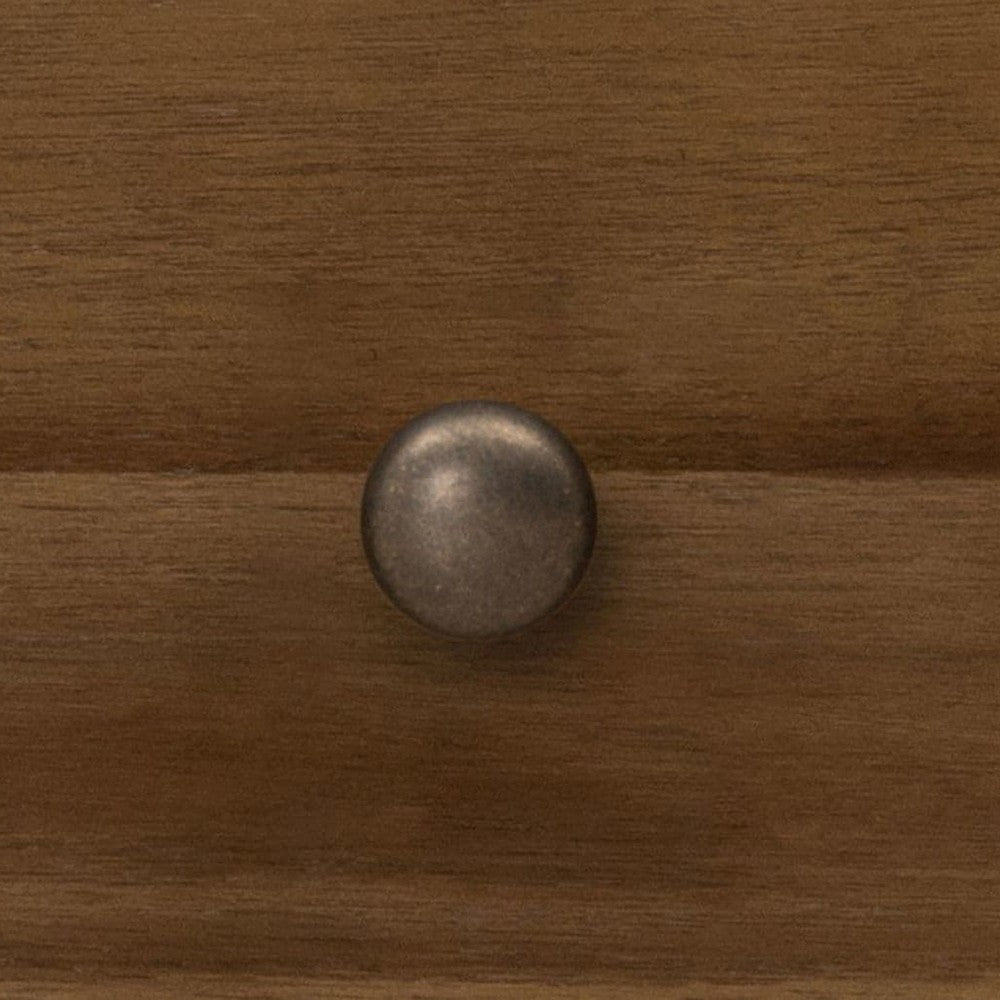 June Nightst& with 3 Drawers | Rounded Frame | Impala Acacia Wood