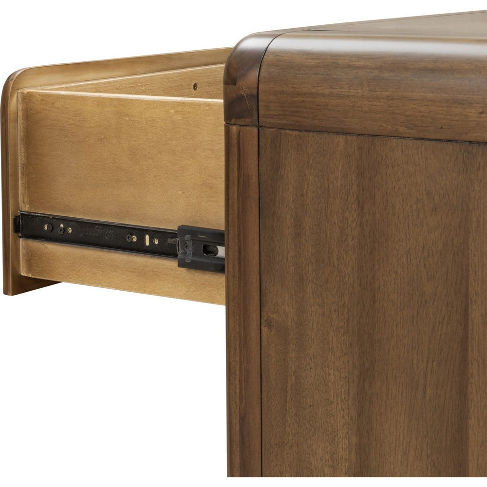 June Wide Dresser | 6 Drawers | Rounded Frame | Impala Acacia Wood
