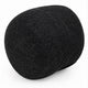 June Accent Round Ottoman | Compact Design | Black Chenille Fabric 20"