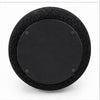 June Accent Round Ottoman | Compact Design | Black Chenille Fabric 20"