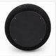 June Accent Round Ottoman | Compact Design | Black Chenille Fabric 20"