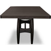Kevin Extendable Dining Table with Tapered Legs | Brown Rubberwood 90"