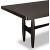 Kevin Extendable Dining Table with Tapered Legs | Brown Rubberwood 90"