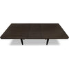 Kevin Extendable Dining Table with Tapered Legs | Brown Rubberwood 90"