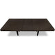 Kevin Extendable Dining Table with Tapered Legs | Brown Rubberwood 90"