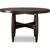 Kevin Round Dining Table with Tapered Legs | Minx Brown Rubberwood 48"