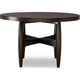 Kevin Round Dining Table with Tapered Legs | Minx Brown Rubberwood 48"