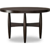Kevin Round Dining Table with Tapered Legs | Minx Brown Rubberwood 48"