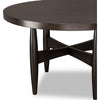 Kevin Round Dining Table with Tapered Legs | Minx Brown Rubberwood 48"