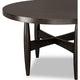 Kevin Round Dining Table with Tapered Legs | Minx Brown Rubberwood 48"