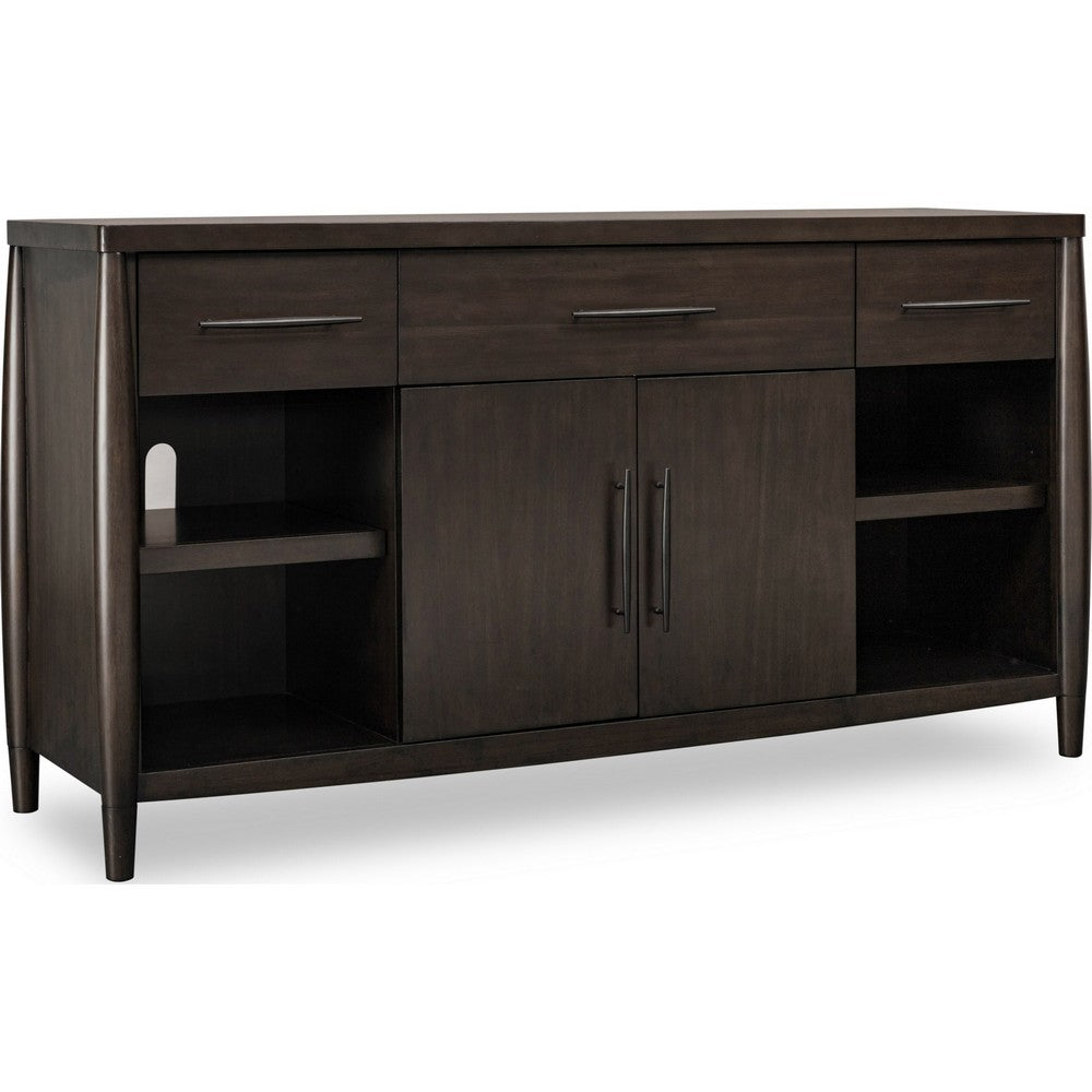 Kevin Sideboard with Open Shelves & 3 Drawers | Minx Acacia Wood 68"