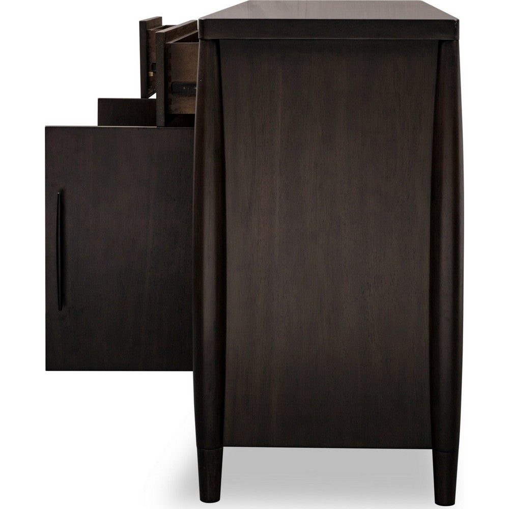 Kevin Sideboard with Open Shelves & 3 Drawers | Minx Acacia Wood 68"