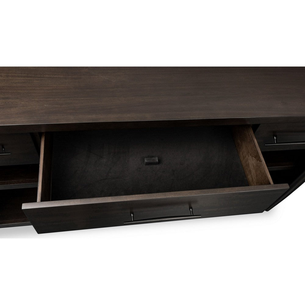 Kevin Sideboard with Open Shelves & 3 Drawers | Minx Acacia Wood 68"