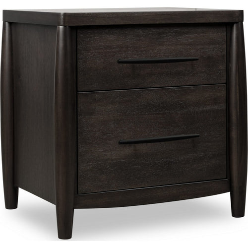 Kevin Nightst& with 2 Drawers | Cord Management | Minx Acacia Wood