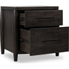 Kevin Nightst& with 2 Drawers | Cord Management | Minx Acacia Wood