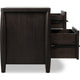 Kevin Nightst& with 2 Drawers | Cord Management | Minx Acacia Wood