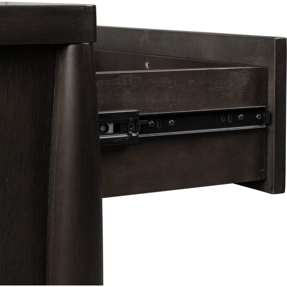 Kevin Nightst& with 2 Drawers | Cord Management | Minx Acacia Wood