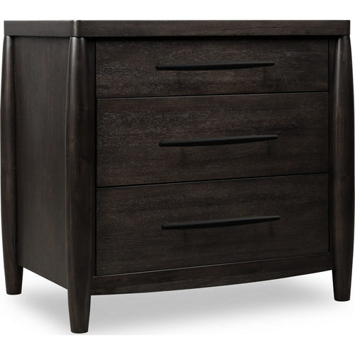 Kevin Nightst& with 3 Drawers | Cord Management | Minx Acacia Wood