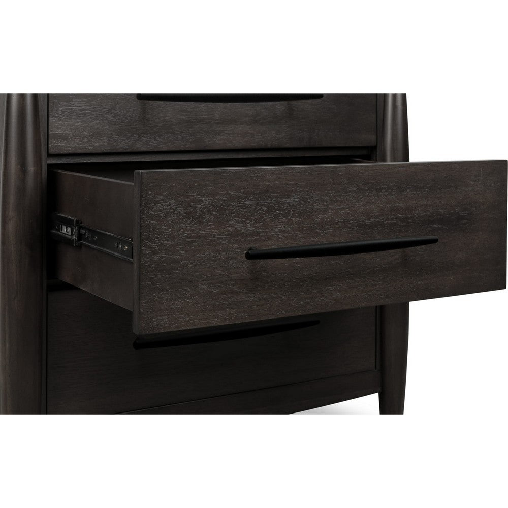Kevin Nightst& with 3 Drawers | Cord Management | Minx Acacia Wood