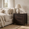 Kevin Nightst& with 3 Drawers | Cord Management | Minx Acacia Wood