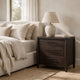 Kevin Nightst& with 3 Drawers | Cord Management | Minx Acacia Wood