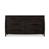 Kevin 68" Wide Dresser with 7 Drawers | Minx Brown Acacia Wood