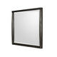 Kevin Wall or Dresser Mirror with Beveled Glass | Minx Brown Rubberwood 36x42