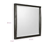 Kevin Wall or Dresser Mirror with Beveled Glass | Minx Brown Rubberwood 36x42