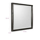 Kevin Wall or Dresser Mirror with Beveled Glass | Minx Brown Rubberwood 36x42
