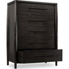 Kevin Wide Dresser Chest with 5 Drawers | Minx Brown Acacia Wood