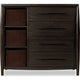 Kevin Sweater Chest | 4 Drawers | 3 Faux Leather Bins | Minx Wood 50"