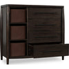Kevin Sweater Chest | 4 Drawers | 3 Faux Leather Bins | Minx Wood 50"
