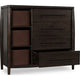 Kevin Sweater Chest | 4 Drawers | 3 Faux Leather Bins | Minx Wood 50"