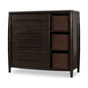 Kevin Sweater Chest | 4 Drawers | 3 Faux Leather Bins | Minx Wood 50"