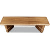 Carly Dining Bench with Block Feet | Lioness Finish Acacia Wood 60"