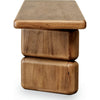 Carly Dining Bench with Block Feet | Lioness Finish Acacia Wood 60"