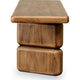 Carly Dining Bench with Block Feet | Lioness Finish Acacia Wood 60"