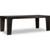 Rissa Rectangular Extendable Dining Table | Jaguar Black Wood 90"