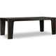 Rissa Rectangular Extendable Dining Table | Jaguar Black Wood 90"